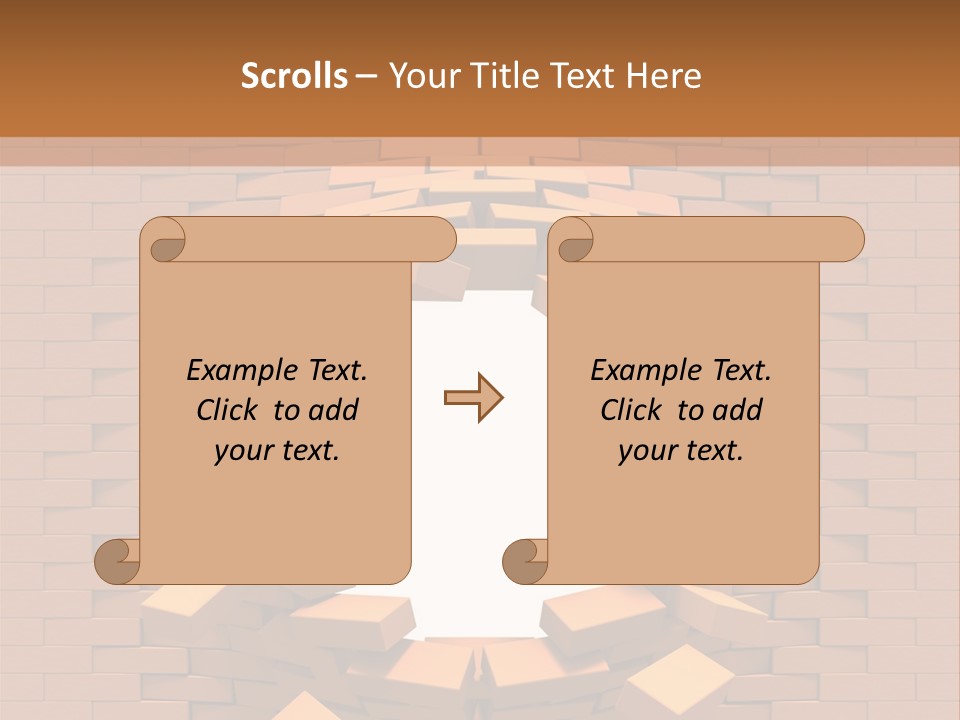 Candle Star Postage PowerPoint Template