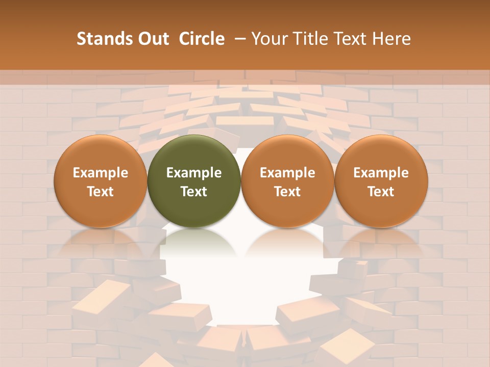 Candle Star Postage PowerPoint Template