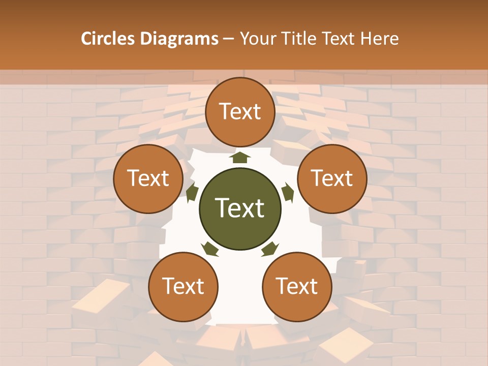 Candle Star Postage PowerPoint Template