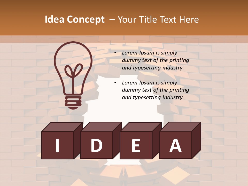 Candle Star Postage PowerPoint Template