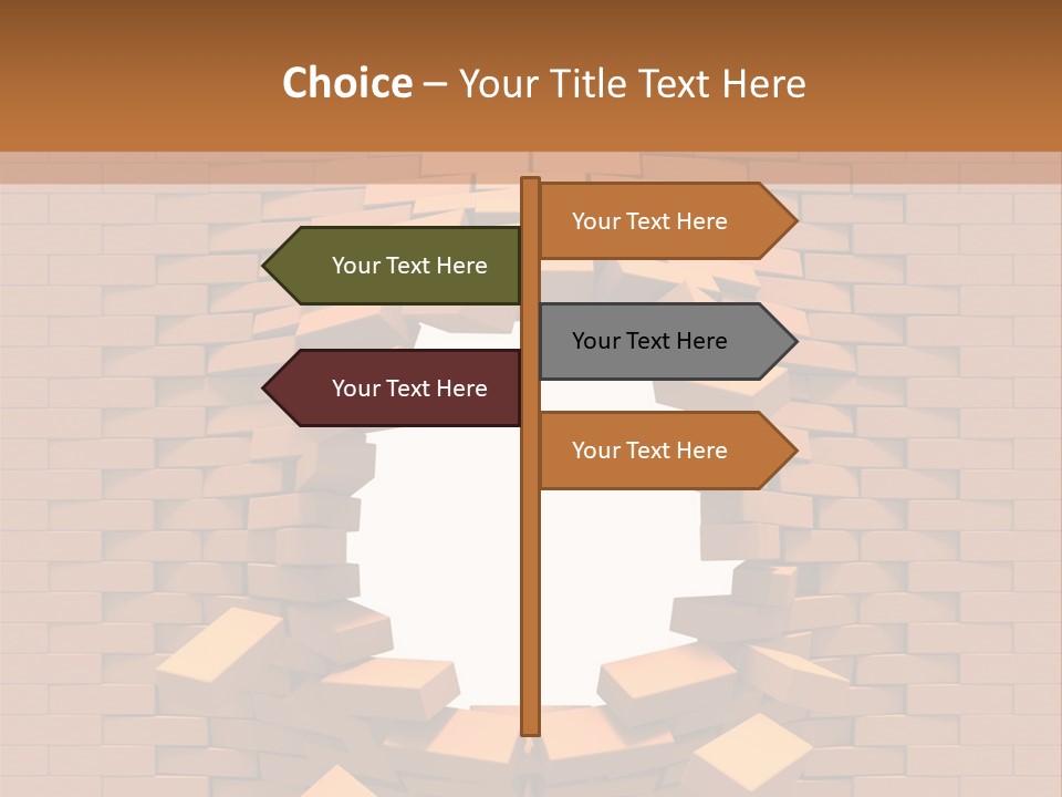 Candle Star Postage PowerPoint Template