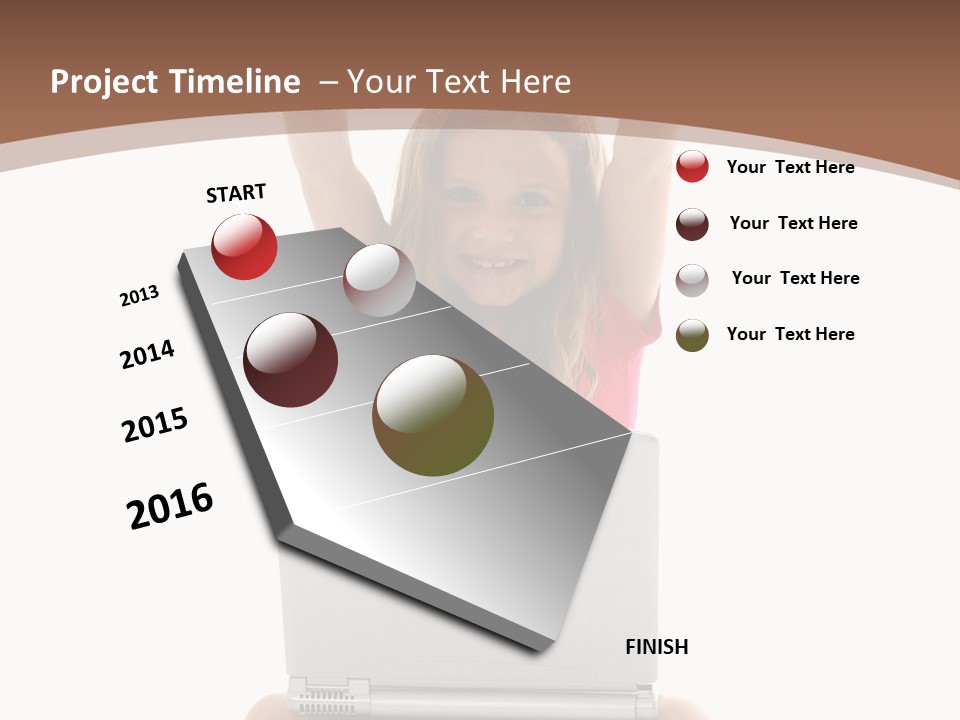 Invitation Balloon Cartoon PowerPoint Template