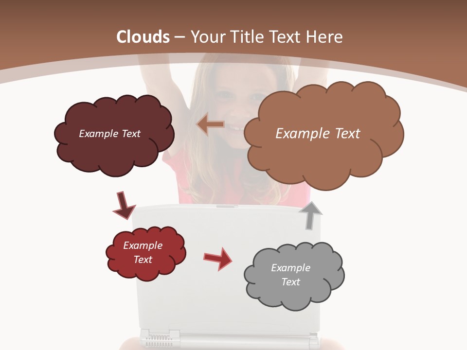 Invitation Balloon Cartoon PowerPoint Template