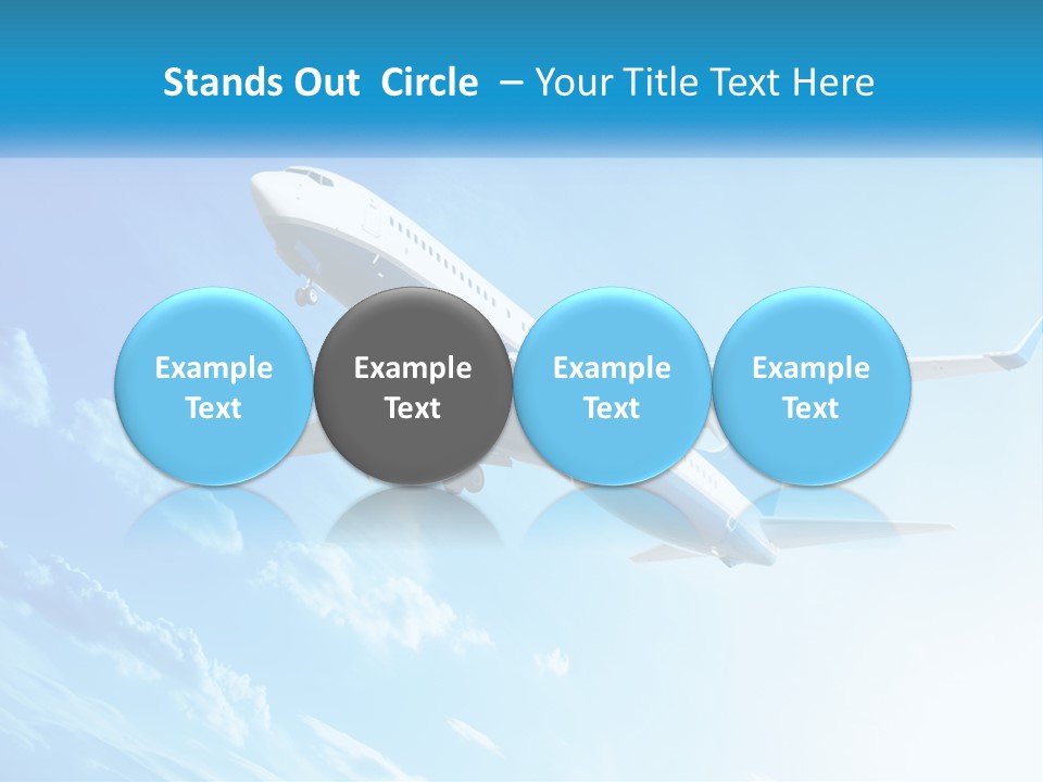 Icon Banner Celebration PowerPoint Template