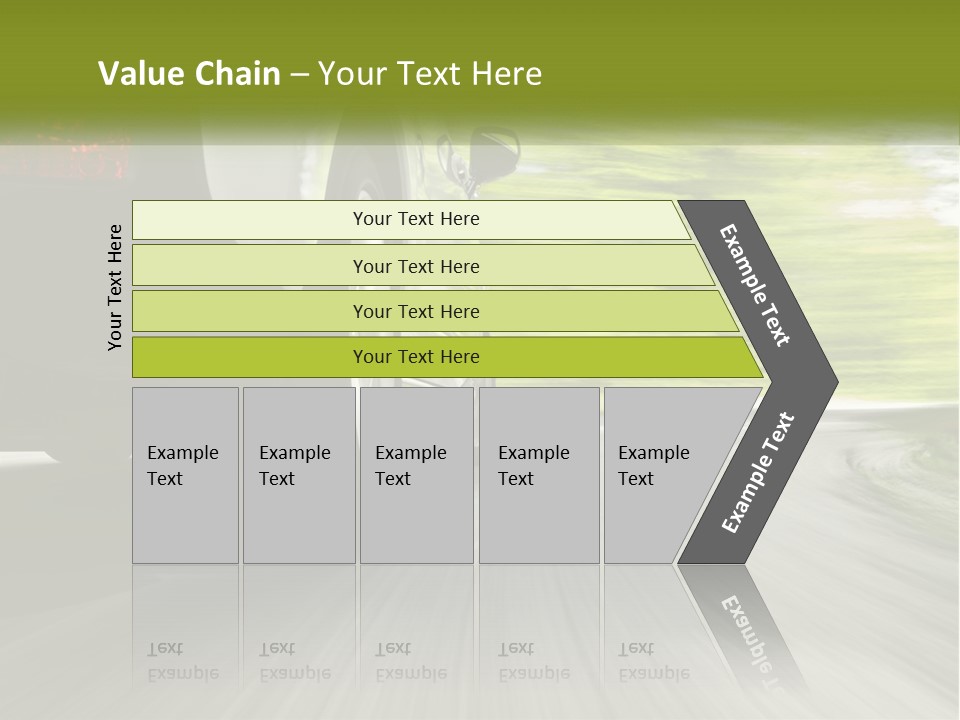 Candle Celebration Flag PowerPoint Template