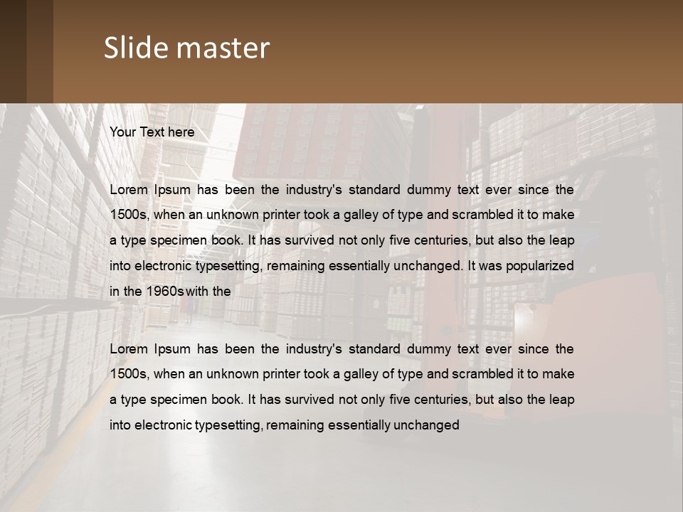 Postage Shape Balloon PowerPoint Template