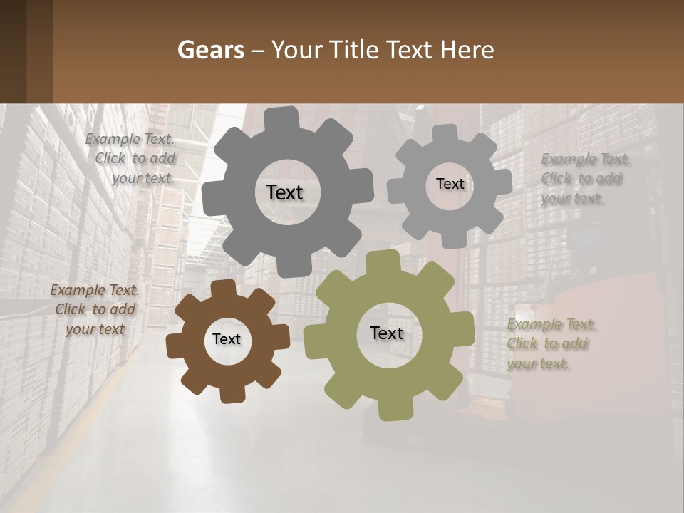 Postage Shape Balloon PowerPoint Template