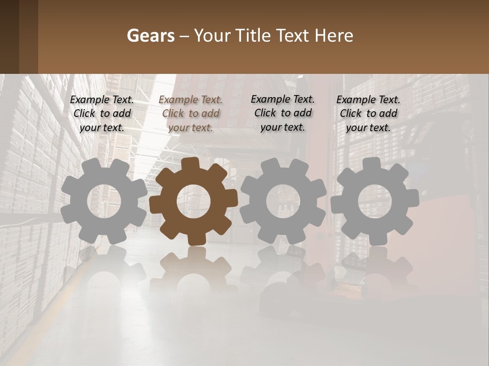 Postage Shape Balloon PowerPoint Template