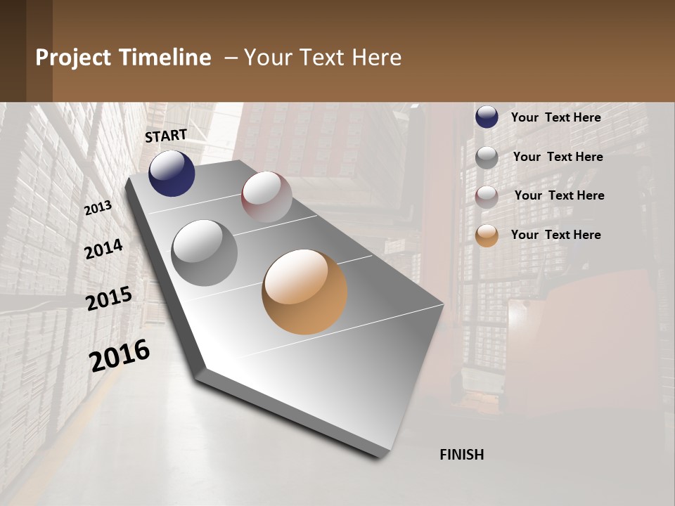 Postage Shape Balloon PowerPoint Template