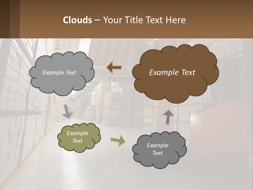 Postage Shape Balloon PowerPoint Template