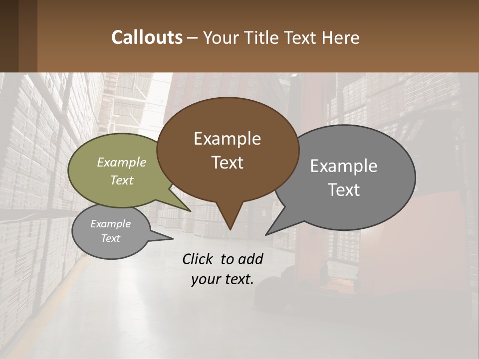 Postage Shape Balloon PowerPoint Template