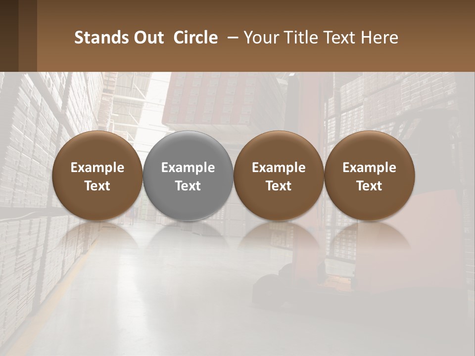 Postage Shape Balloon PowerPoint Template