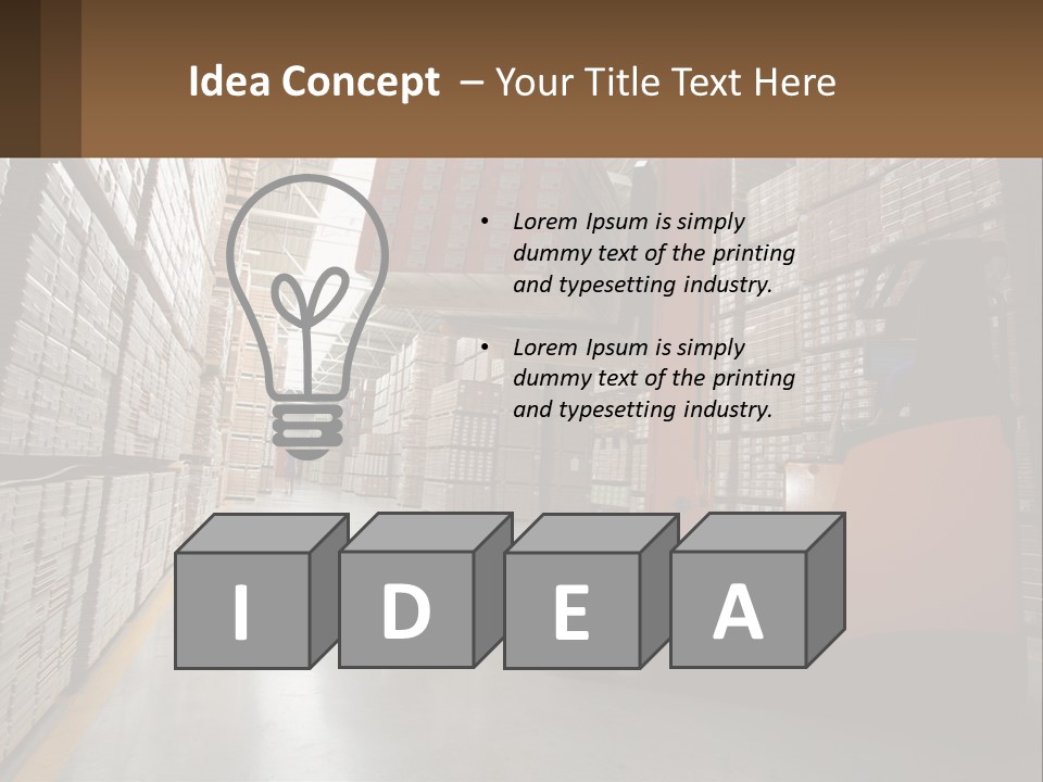 Postage Shape Balloon PowerPoint Template