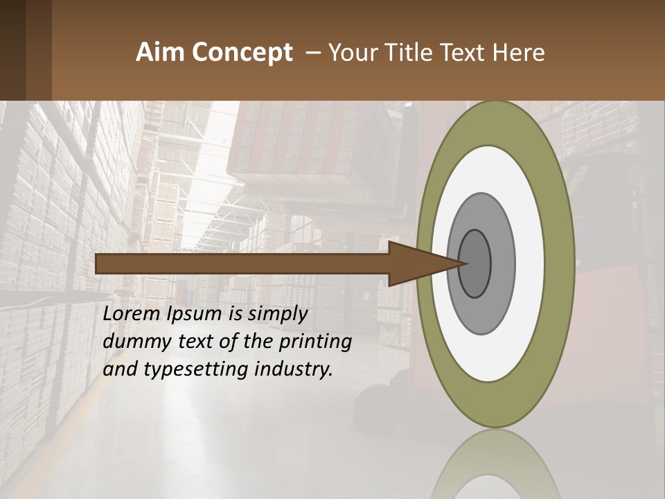 Postage Shape Balloon PowerPoint Template