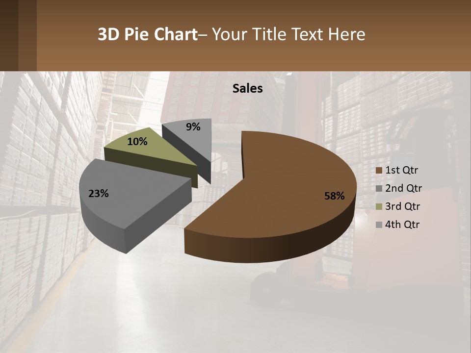 Postage Shape Balloon PowerPoint Template