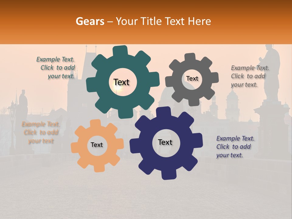 Spiral Design Gift PowerPoint Template