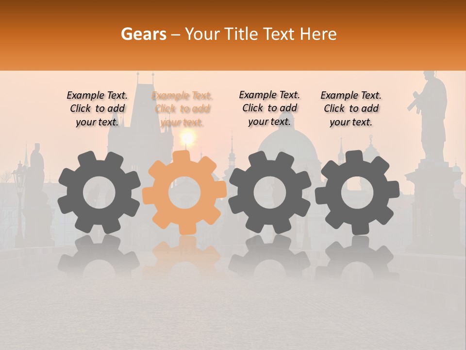 Spiral Design Gift PowerPoint Template