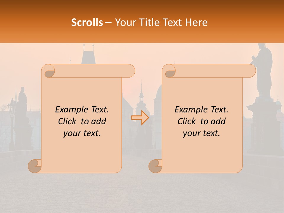 Spiral Design Gift PowerPoint Template