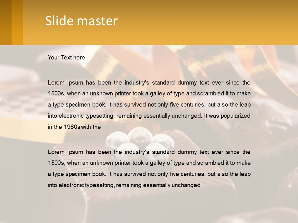 Background Party Dessert PowerPoint Template