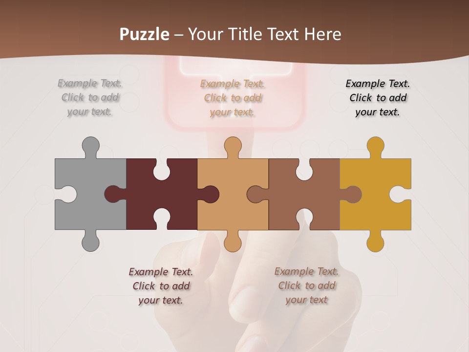 Party Flag Cupcake PowerPoint Template