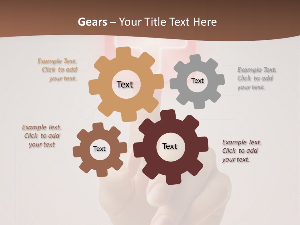 Party Flag Cupcake PowerPoint Template