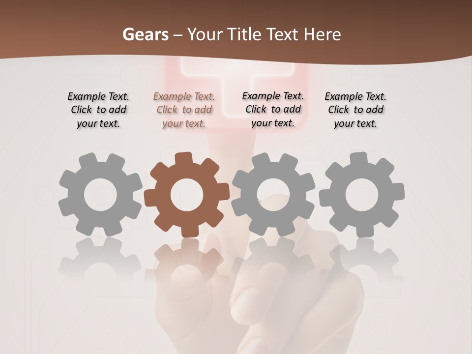 Party Flag Cupcake PowerPoint Template