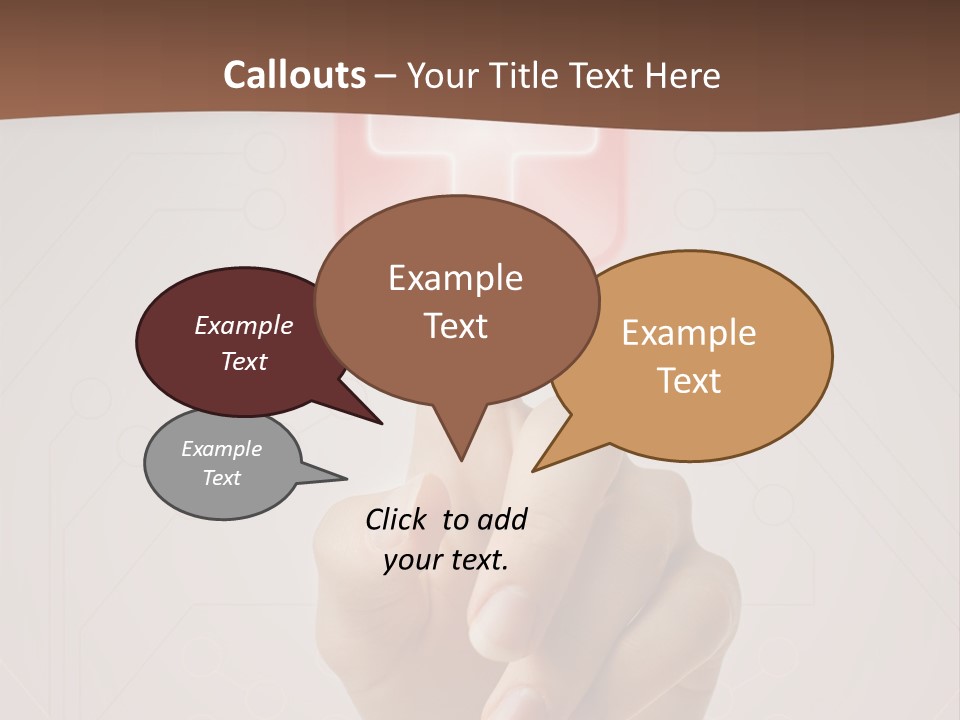 Party Flag Cupcake PowerPoint Template