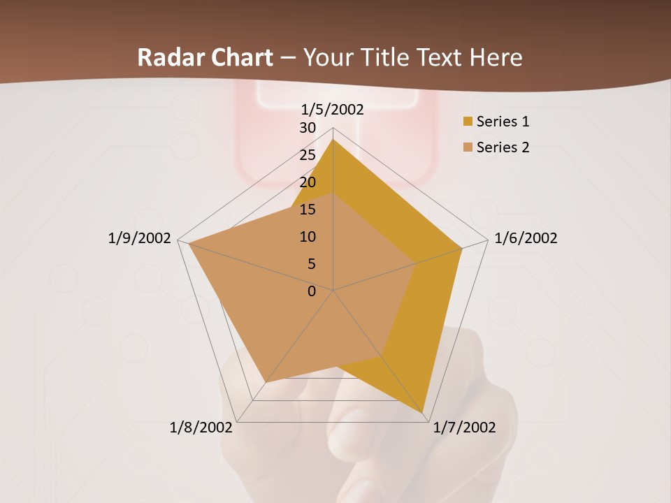 Party Flag Cupcake PowerPoint Template