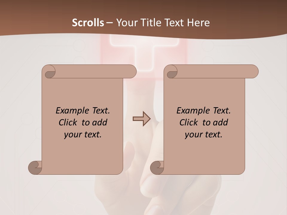 Party Flag Cupcake PowerPoint Template