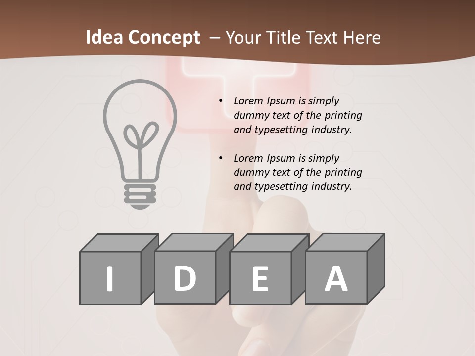 Party Flag Cupcake PowerPoint Template