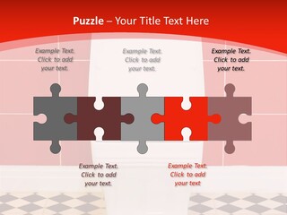 Flag Shape Cartoon PowerPoint Template