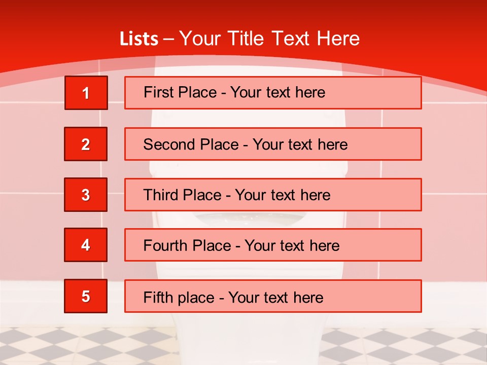 Flag Shape Cartoon PowerPoint Template