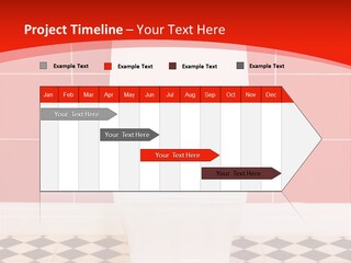 Flag Shape Cartoon PowerPoint Template