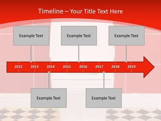 Flag Shape Cartoon PowerPoint Template