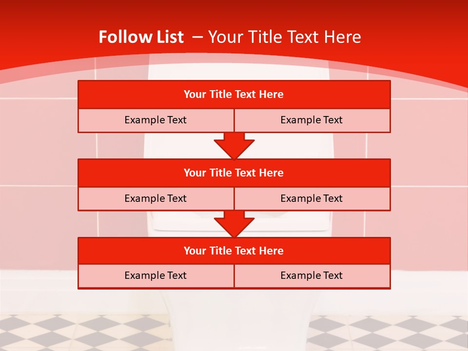 Flag Shape Cartoon PowerPoint Template