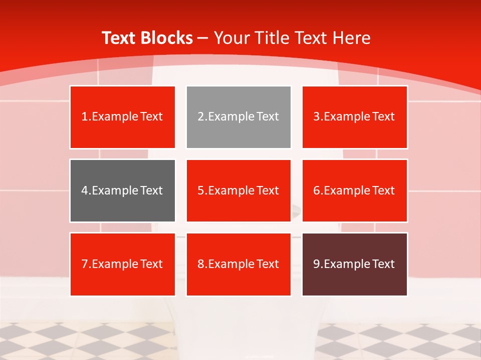 Flag Shape Cartoon PowerPoint Template