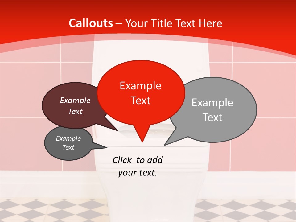 Flag Shape Cartoon PowerPoint Template