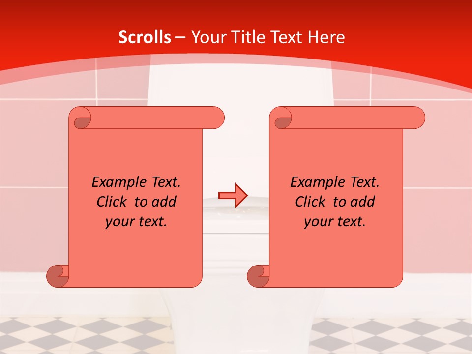 Flag Shape Cartoon PowerPoint Template