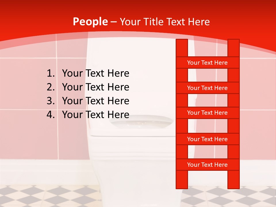 Flag Shape Cartoon PowerPoint Template