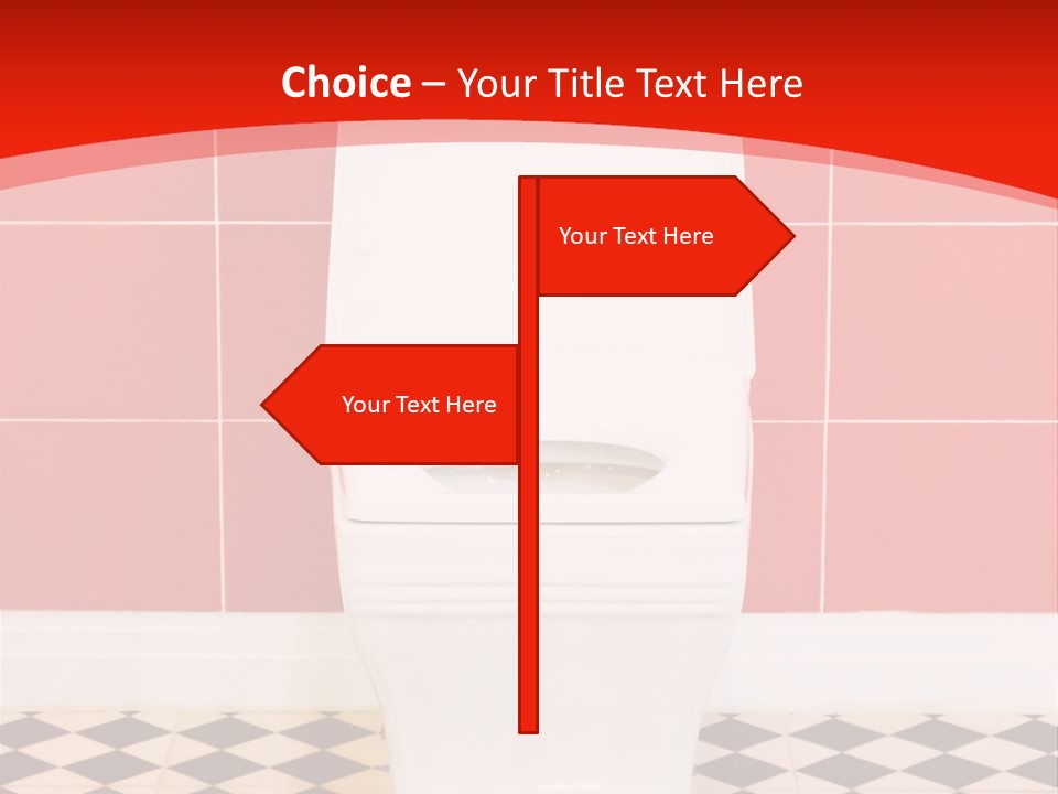 Flag Shape Cartoon PowerPoint Template