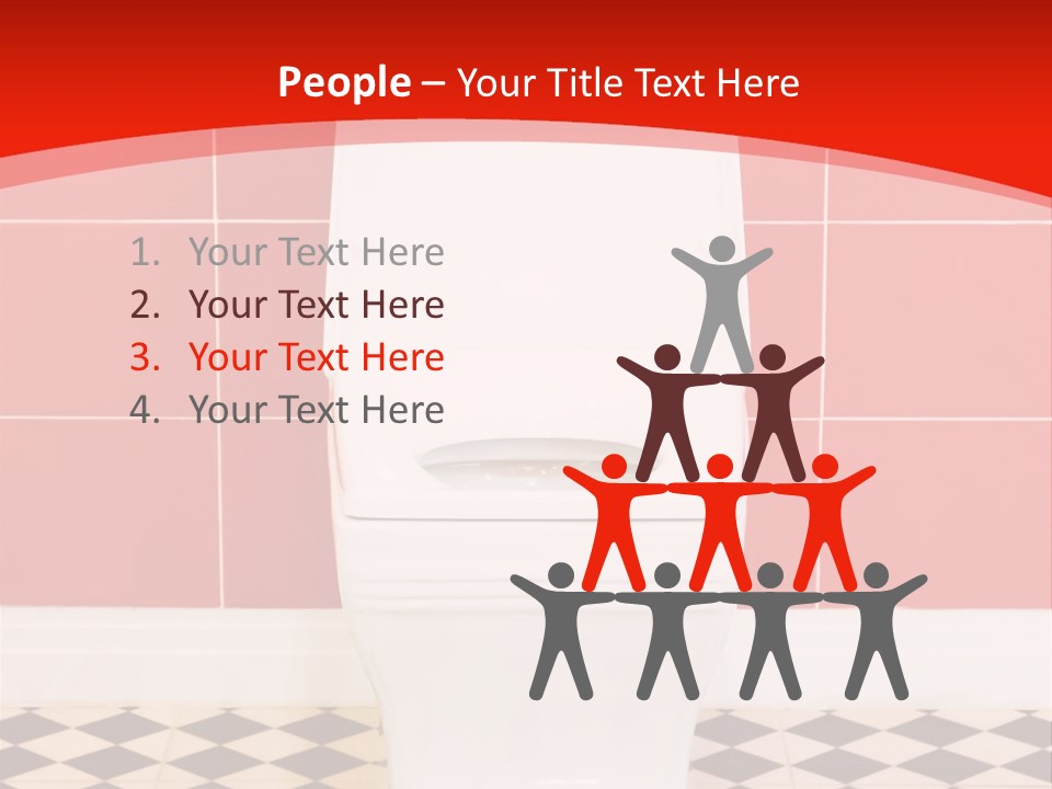 Flag Shape Cartoon PowerPoint Template