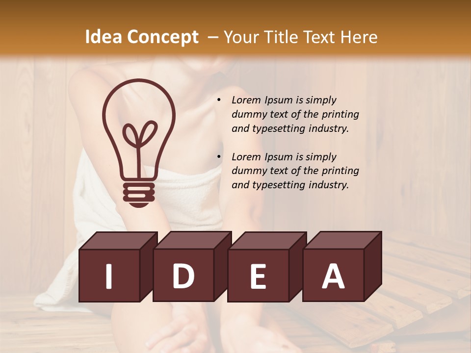 Girl Isolated Cartoon PowerPoint Template