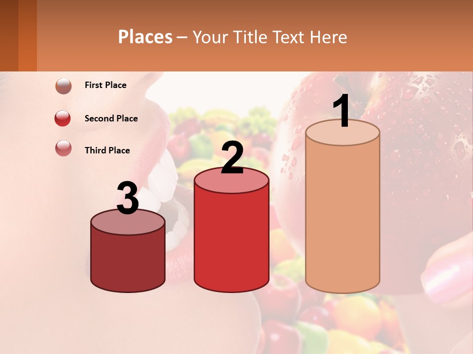 Chocolate Girl Isolated PowerPoint Template