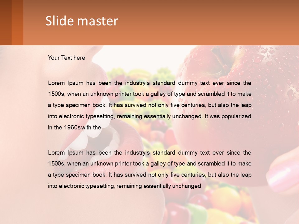 Chocolate Girl Isolated PowerPoint Template