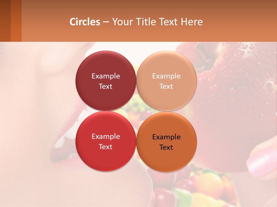 Chocolate Girl Isolated PowerPoint Template