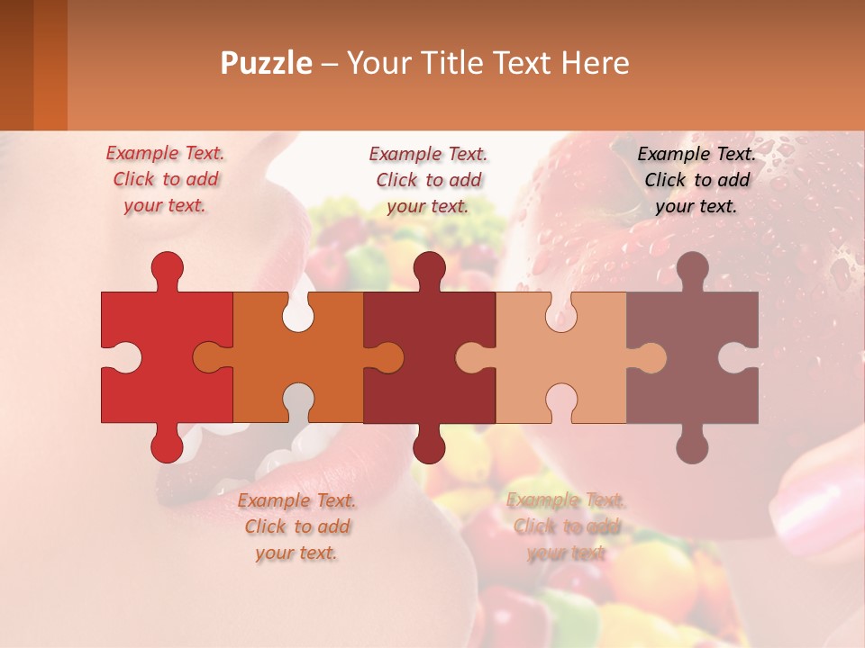 Chocolate Girl Isolated PowerPoint Template