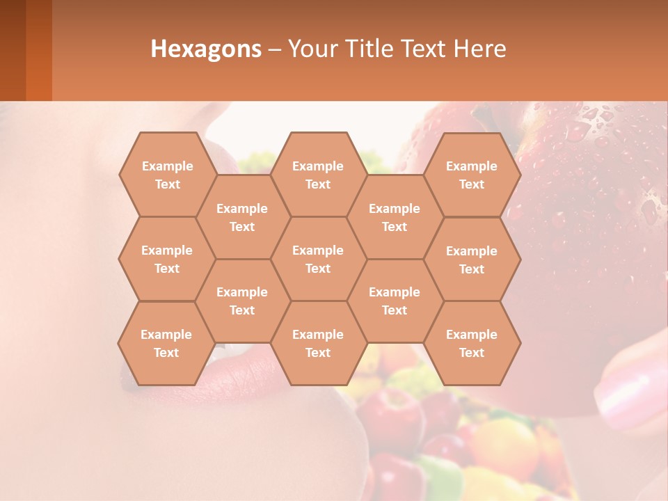 Chocolate Girl Isolated PowerPoint Template