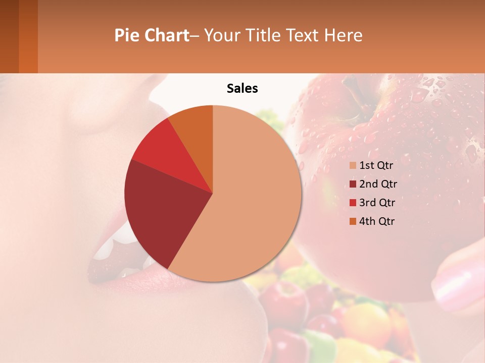 Chocolate Girl Isolated PowerPoint Template