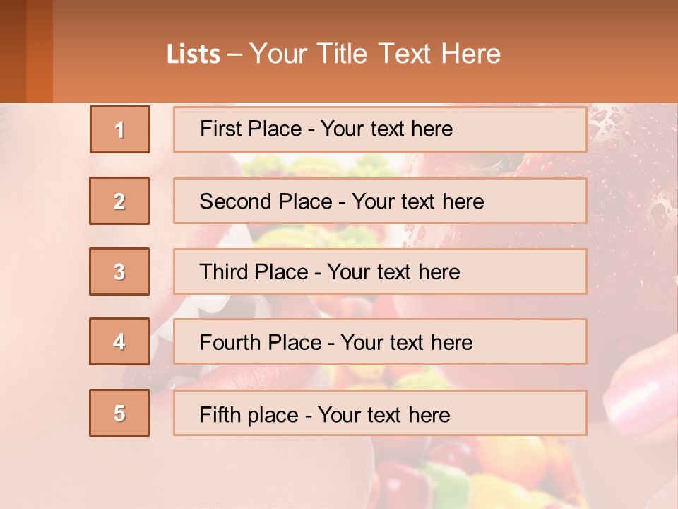 Chocolate Girl Isolated PowerPoint Template