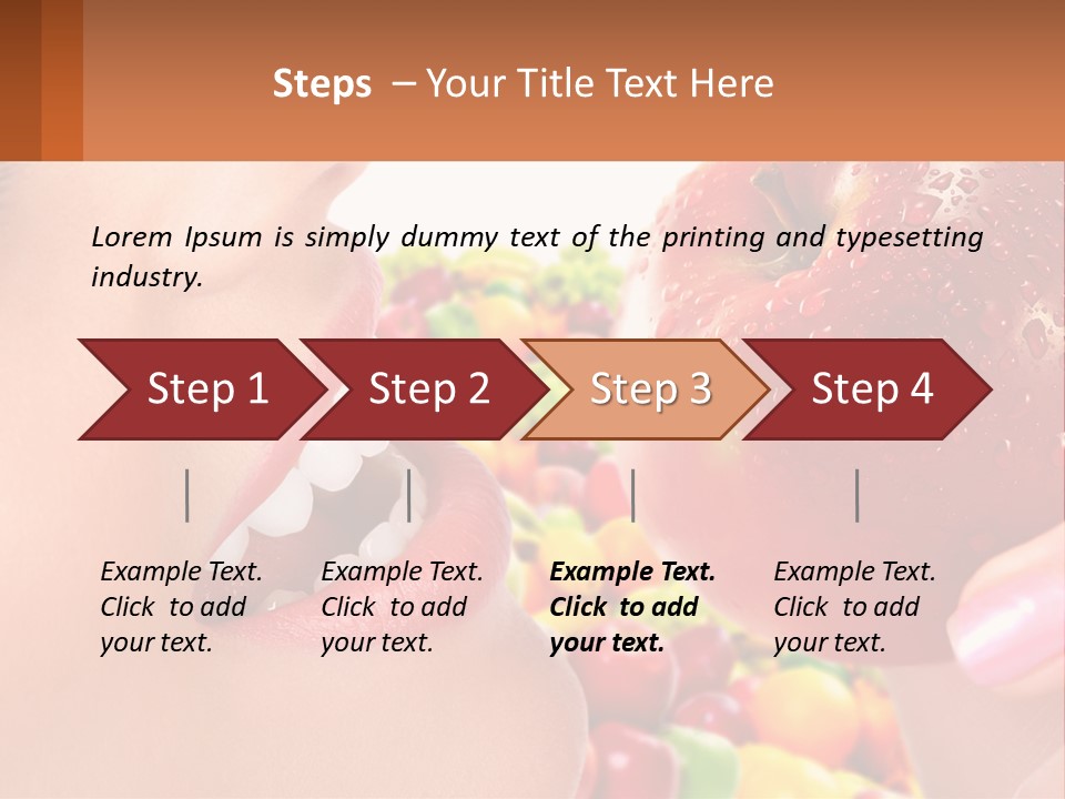 Chocolate Girl Isolated PowerPoint Template